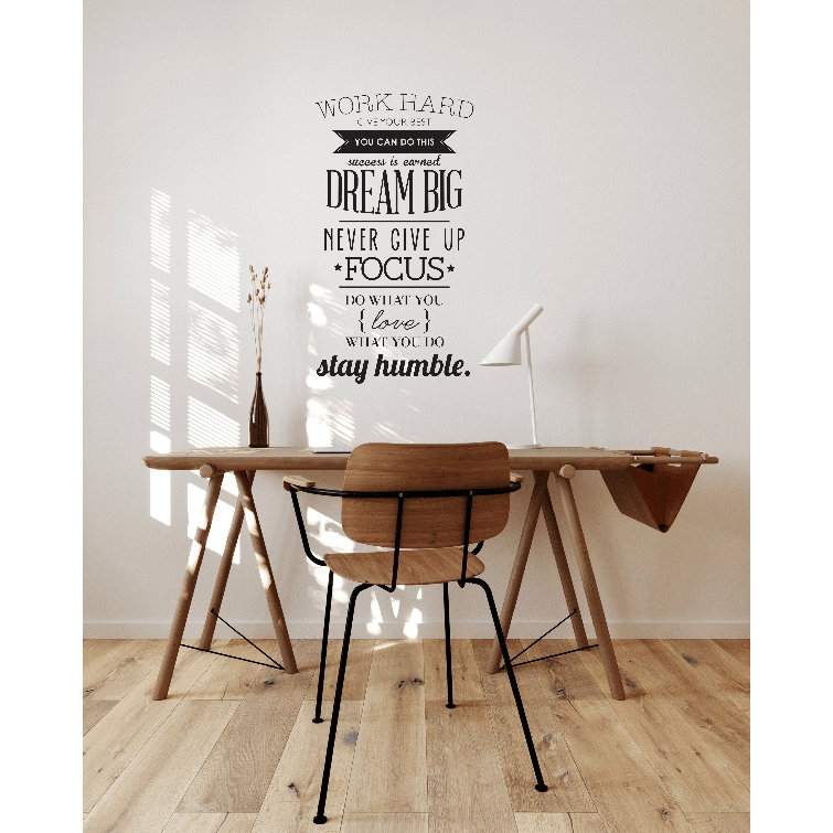 Urban Walls Work Hard Wall Decal & Reviews Wayfair